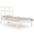 vidaXL Bed Frame without Mattress White 75x190 cm Small Single Solid Wood Pine