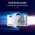 Mini UV Counterfeit Bill Detector EUR Money Counter Automatic Money Detection By UV MG IR Image Paper Quality Size Thickness Suitable for Shops Grocery Stores Restaurants Hotel Street Peddler Small Business