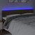 vidaXL Čelo postele s LED tmavohendé 160x5x78/88 cm látka