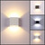 LED Wall Lamp Modern Hallway Wall Lights 6W 6500K Up Down Wall Mounted Lights Cool White Wall Sconce for Living Room Bedroom Aisle Corridor