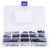 330Pcs Self‑Tapping Screw Flat Countersunk Hex Socket Wallboard Nail Assortment Kit Black