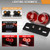 Universal LED Motorcycle Tail Lamp Turn Signal Light Dual Trailer Lights Brake License Plate Holder Lights