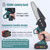 21V 6inch Portable Electric Pruning Saws Rechargeable Small Wood Spliting Chainsaw One-handed Woodworking Tool for Garden Orchard Branch Clip