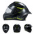 Motorcycle Helmet, Full Face Motorcycle Helmet Unisex Adult Cool Rider Equipment Four Seasons Touring Motorcycle Helmet Size M