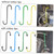 Automotive Brake Caliper Hooks with Rubber Tips 2PCS Brake Caliper Hangers Excellent Brake Caliper Hook Hanger for Automotive Tool Use in Brake Bearing Axle and Suspension