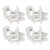 4 Set Pontoon Boat Gate Latch Kit ABS Square Frame Pontoon Boat Replacement Door Latches for Left Right 1 to 1.25in