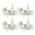 4 Set Pontoon Boat Gate Latch Kit ABS Square Frame Pontoon Boat Replacement Door Latches for Left Right 1 to 1.25in