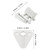 4 Set Pontoon Boat Gate Latch Kit ABS Square Frame Pontoon Boat Replacement Door Latches for Left Right 1 to 1.25in