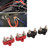 4Pcs Battery Power Stud M6 Dual Distribution Terminal Junction Post Block Bus Bar for Cars RVs Boats Trucks DC 12 to 48V