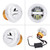 12-80V Motorcycle Motorbike LED Front Headlight Headlamp Light Round Red & Blue