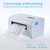 110mm Shipping Label Printer with Stand USB Cable High Speed Direct Thermal Printer Receipt Label Maker Sticker Compatible with Windows & Mac for Barcode Express Clothing Jewelry Label Price Printing