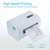 110mm Shipping Label Printer with Stand USB Cable High Speed Direct Thermal Printer Receipt Label Maker Sticker Compatible with Windows & Mac for Barcode Express Clothing Jewelry Label Price Printing