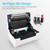 110mm Shipping Label Printer with Stand USB Cable High Speed Direct Thermal Printer Receipt Label Maker Sticker Compatible with Windows & Mac for Barcode Express Clothing Jewelry Label Price Printing