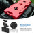 Pack Mount Extension Pack Black Anodized Aluminum Gas Can Mount Double Locking Mount for 1.75 Gallon Gas Tank