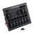10 Gang LED AC/DC Rocker Switch Panel Dual Power Control Overload Protection for Car Auto Boat