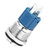 12V 0.6in LED Light Push Button Self Locking Self Reset Waterproof Toggle Switch(Blue Light )