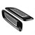 Exterior Hood Air Vent Outlet Wing Trim for Land Rover Range Rover Evoque 12-18 Black & Silver