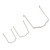 3Pcs Radiator Hose Retaining Spring 154 23 For E39 E38 E60 E90 745Li X5 E46 325i 328i M3 540i 740iL 740i