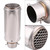 Stainless Steel Universal Motorcycle Exhaust Muffler Tail Pipe Tip Tailpipe Silver