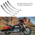 4pcs Chrome Rear Fender Tip Accents for Street ​Glide FLHX​ FLTRX 06-17 (Silver)