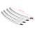 4pcs Chrome Rear Fender Tip Accents for Street ​Glide FLHX​ FLTRX 06-17 (Silver)