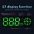 Car Head-up Display Digital GPS Navigation Speedometer GPS Dual System Display Screen with Speed, Direction, Trip Distance, Overspeed Alarm, Fatigue Driving Alarm for All Vehicles
