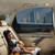 Car Sunshade Universal Magnetic Mesh Curtain Breathable Anti-direct Sun Auto Window Curtain Cover