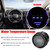 52mm Water Temperature Gauge Car Digital Meter LED Display 20-120℃ with Sensor Alarm Function for Car Truck Motorcycle
