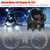 52mm Water Temperature Gauge Car Digital Meter LED Display 20-120℃ with Sensor Alarm Function for Car Truck Motorcycle