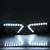 1Pair Car Daytime Running Light Turn Signal 2‑Color DRL LED Fog Lamp for Rogue 14‑15