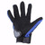 Pair of Full Finger Motorcycle Riding Racing Protective Armed Gloves Blue L