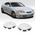 1 Pair Fog Light Cover Ring 865532C000 Left Right Fog Lamp Chrome Bezel Cover for Tiburon Coupe 2003 2004