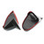 2PCS Side Mirror Cover Trim Replacement For VW  7 7.5 MK7 7.5 GTI R 14-19
