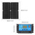 Portable 300W Solar Flexible Panel Kits Monocrystalline Silicon Solar Panel with 50A Controller Dual USB Charging Port DC5521 Battery Clamp Interface for Charging 5V Mobile Phones Sports Cameras, 12V Vehicles Ships Batteries