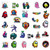 50 Sheets Game Sticker Waterproof Graffiti Stickers for Cars Skateboard Laptop Skateboard Luggage Suitcase