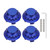 4pcs 3in Wheel Center Hub Caps A1714000025 Replacement for Mercedes Benz A C E SLK ClassBlue