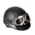 Motorcycle Scooter Open Face Half Leather Helmet with Visor UV Goggles  Vintage Style 54-60cm