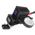 Universal Motorcycle Dual USB Charger Socket Adapter with Voltmeter DisplayBlue