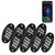 LED Rock Lights 8pcs Multicolor LED Lights Brightness Adjustment Waterproof with APP BT Sync with Music Function for SUV ATV UTV