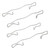 4PCs Rear Brake Caliper Return Springs BPF1755H Replacement for COOPER R50 R52 R53 02‑08