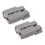 2PCS Battery Quick Disconnect Connector with Terminal Wire Harness Plug Connect Kit 175A 600V