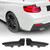 Rear Side Bumper Spoiler Lip Splitter Body Kits Canard Diffuser for 2 Series F22 F23 M Sport 2015 to 2019 Carbon Fiber Style
