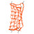 Motorcycle Helmet Mesh Latex Filament for Electric Vehicles Sports Cars OffRoad(Orange )