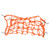 Motorcycle Helmet Mesh Latex Filament for Electric Vehicles Sports Cars OffRoad(Orange )