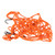 Motorcycle Helmet Mesh Latex Filament for Electric Vehicles Sports Cars OffRoad(Orange )