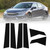 6 Pcs Side Door Window Cover Trim Glossy Black Pillar Posts Decal Sticker for Civic Sedan 10th Gen 2016‑2021