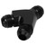 Coupler Union Fitting Splitter Black Anodized Coating Leak Proof Y Adapter Universal for Fuel Hose 10AN