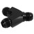 Coupler Union Fitting Splitter Black Anodized Coating Leak Proof Y Adapter Universal for Fuel Hose 10AN