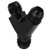 Coupler Union Fitting Splitter Black Anodized Coating Leak Proof Y Adapter Universal for Fuel Hose 10AN