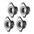 4Pcs Motorcycle Caburetor Intake Manifold Joint Boot for Suzuki GS850 80-83